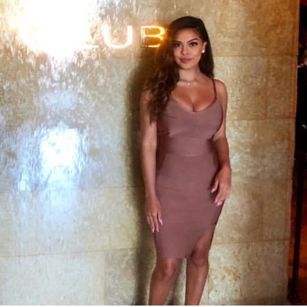 Bandage nude dress